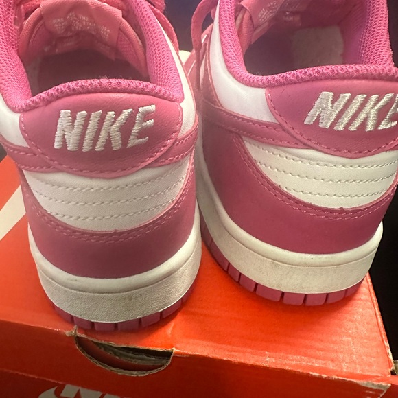 Nike Women's Fuchsia and White Sneakers - Picture 4 of 5